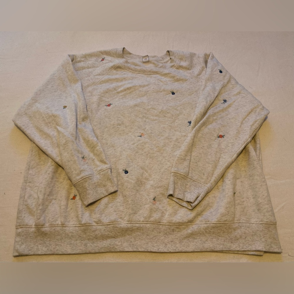 Old Navy Embroidered Flower Sweatshirt
